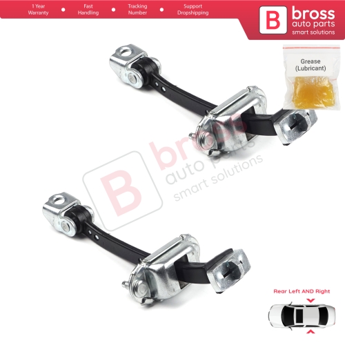 2 Pieces Rear Door Hinge Stop Check Strap Limiter for Citroen C4 MK1 Picasso MK1 2004-2011 9181H7