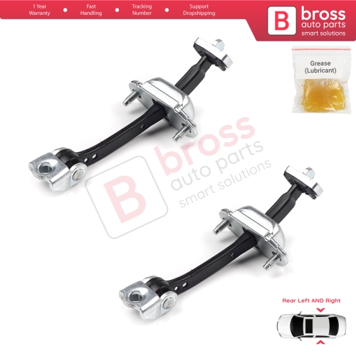 2 Pieces Rear Door Hinge Stop Check Strap Limiter for Citroen C4 MK1 Picasso MK1 2004-2011 9181H7