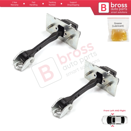 2 Pieces Front Door Hinge Stop Check Strap Limiter for Citroen C Elysee Peugeot 301 9675585080 