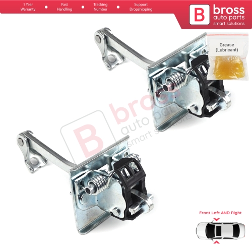 2 Pieces Front Door Hinge Stop Check Strap Limiter for Peugeot 3008 MK1 5008 MK1 9181Q2 
