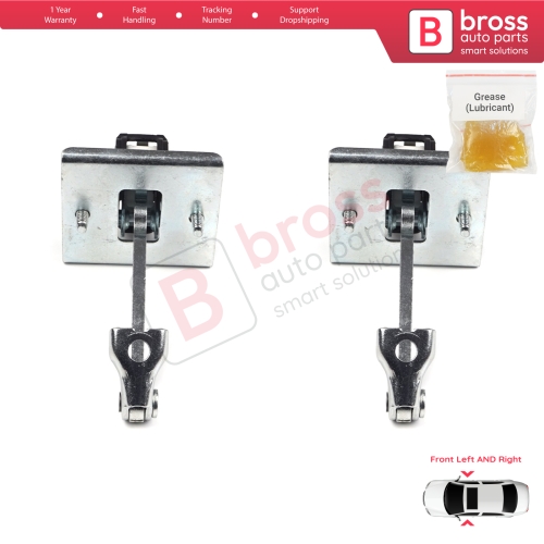 2 Pieces Front Door Hinge Stop Check Strap Limiter for Peugeot 3008 MK1 5008 MK1 9181Q2 