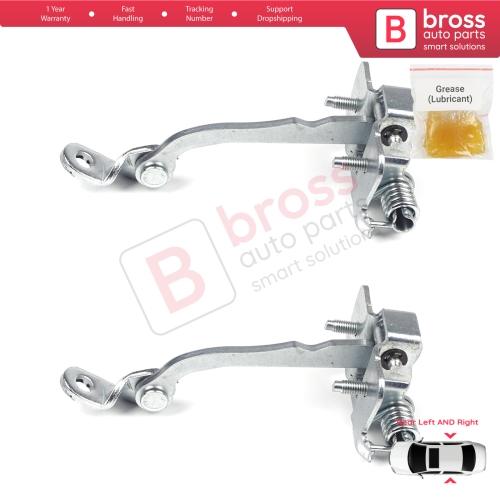 2 Pieces Rear Door Hinge Stop Check Strap Limiter for Peugeot 206 206+ 4/5 Door 9181C9
