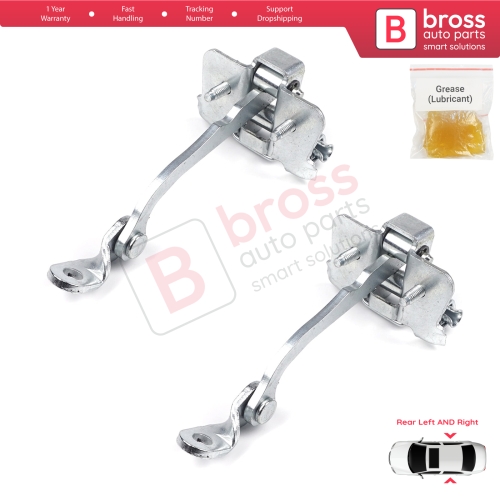 2 Pieces Rear Door Hinge Stop Check Strap Limiter for Peugeot 206 206+ 4/5 Door 9181C9