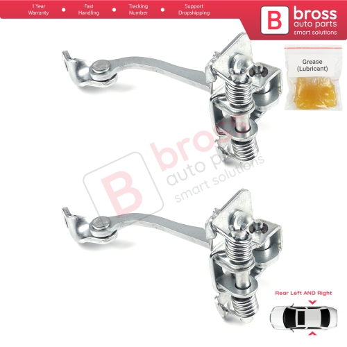 2 Pieces Rear Door Hinge Stop Check Strap Limiter for Peugeot 206 206+ 4/5 Door 9181C9