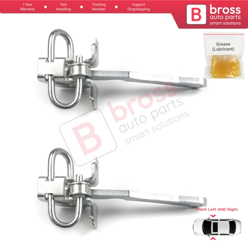2 Pieces Front Door Hinge Stop Check Strap Limiter for Citroen Relay MK1 230 244 1994-2006 918179