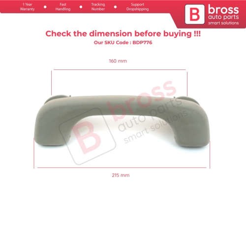 Interior Roof Grab Handle Light Gray-Beige 8200174109 for Renault Megane Scenic MK2 Clio MK3