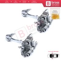 2 Pieces Front Door Hinge Stop Check Strap Limiter for Citroen C2 2003–On 9181H6