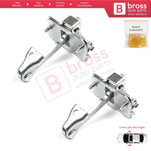 2 Pieces Front Door Hinge Stop Check Strap Limiter for Citroen C2 2003–On 9181H6