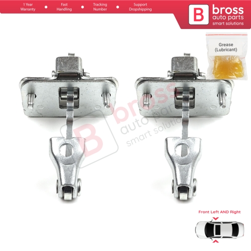2 Pieces Front Door Hinge Stop Check Strap Limiter for Citroen C2 2003–On 9181H6