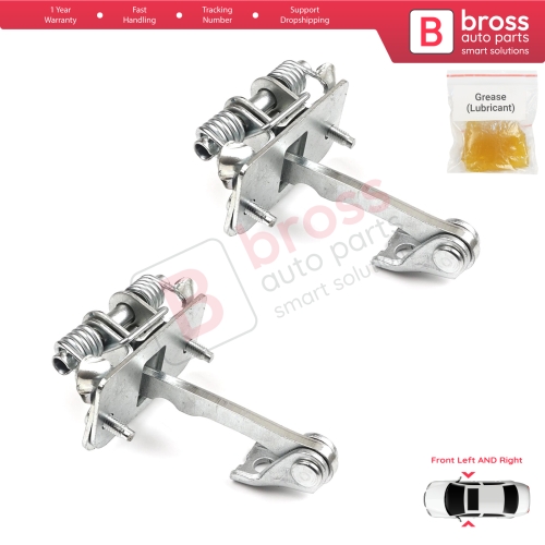 2 Pieces Front Door Hinge Stop Check Strap Limiter for Citroen C2 2003–On 9181H6