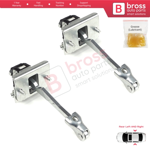 2 Pieces Rear Door Hinge Stop Check Strap Limiter for Peugeot 308 2007-2013 MK1 4/5 Door 9181N3