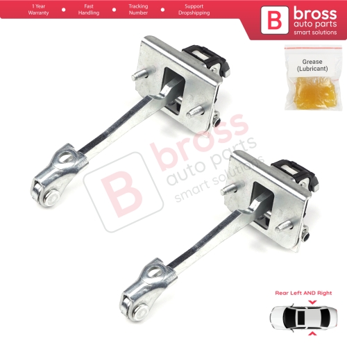 2 Pieces Rear Door Hinge Stop Check Strap Limiter for Peugeot 308 2007-2013 MK1 4/5 Door 9181N3
