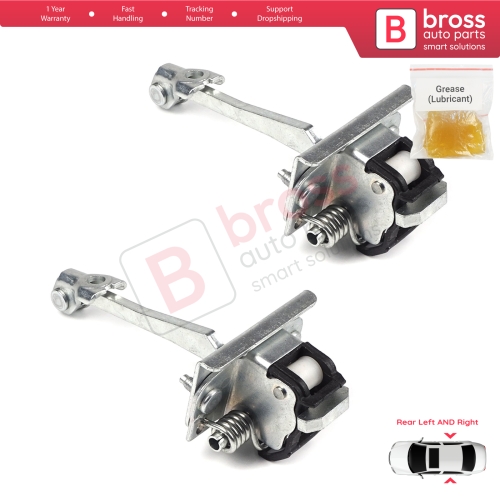 2 Pieces Rear Door Hinge Stop Check Strap Limiter for Peugeot 308 2007-2013 MK1 4/5 Door 9181N3