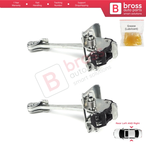 2 Pieces Rear Door Hinge Stop Check Strap Limiter for Peugeot 308 2007-2013 MK1 4/5 Door 9181N3