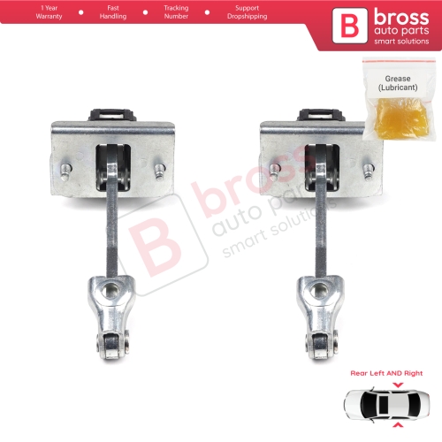 2 Pieces Rear Door Hinge Stop Check Strap Limiter for Peugeot 308 2007-2013 MK1 4/5 Door 9181N3