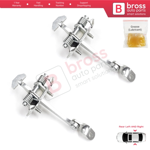 2 Pieces Rear Door Hinge Stop Check Strap Limiter for Peugeot 307 2000-2012 4/5-Door 9181K0