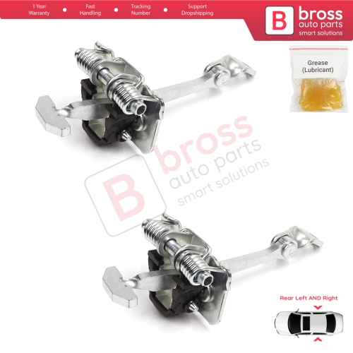 2 Pieces Rear Door Hinge Stop Check Strap Limiter for Peugeot 307 2000-2012 4/5-Door 9181K0