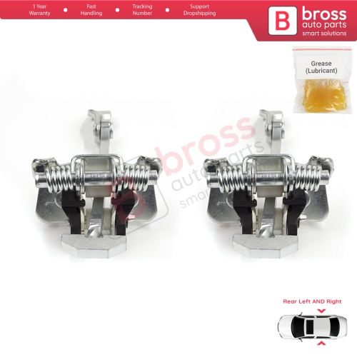 2 Pieces Rear Door Hinge Stop Check Strap Limiter for Peugeot 307 2000-2012 4/5-Door 9181K0