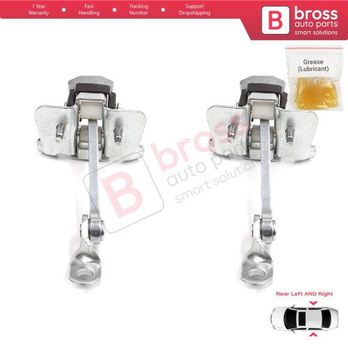 2 Pieces Rear Door Hinge Stop Check Strap Limiter for Peugeot 307 2000-2012 4/5-Door 9181K0