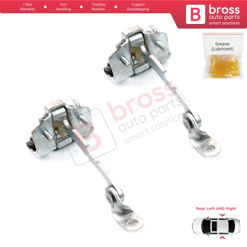 2 Pieces Rear Door Hinge Stop Check Strap Limiter for Citroen C3 MK1 MK2 2002-2016 9181.L9 