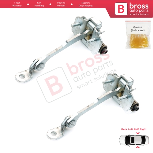 2 Pieces Rear Door Hinge Stop Check Strap Limiter for Citroen C3 MK1 MK2 2002-2016 9181.L9 