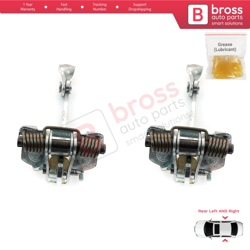 2 Pieces Rear Door Hinge Stop Check Strap Limiter for Citroen C3 MK1 MK2 2002-2016 9181.L9 