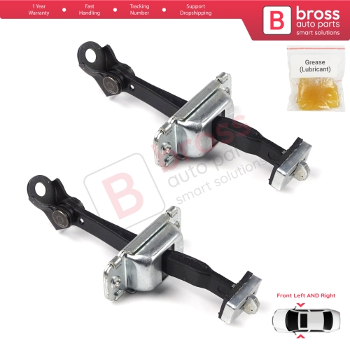 2 Pieces Front Door Hinge Stop Check Strap Limiter for Hyundai I30 MK1 FD 2006-2012 4/5 Door 793802L000