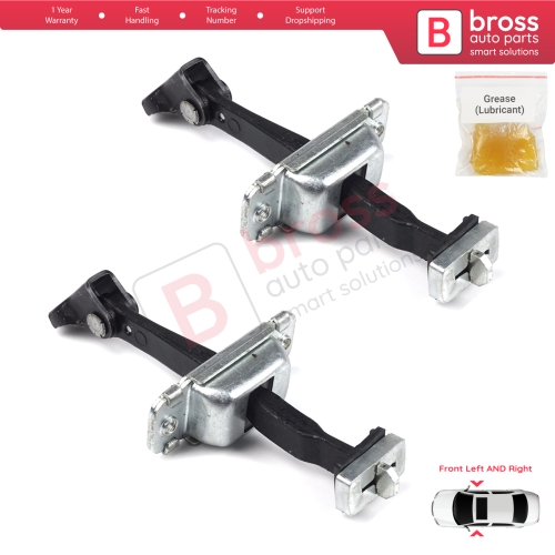 2 Pieces Front Door Hinge Stop Check Strap Limiter for Hyundai I30 MK1 FD 2006-2012 4/5 Door 793802L000