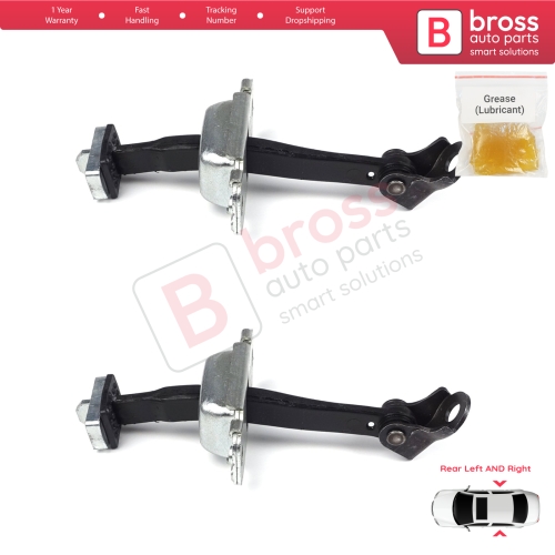 2 Pieces Rear Door Hinge Stop Check Strap Limiter for Hyundai I30 MK1 FD 2006-2012 794802L000