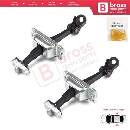 2 Pieces Rear Door Hinge Stop Check Strap Limiter for Hyundai I30 MK1 FD 2006-2012 794802L000
