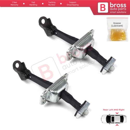 2 Pieces Rear Door Hinge Stop Check Strap Limiter for Hyundai I30 MK1 FD 2006-2012 794802L000