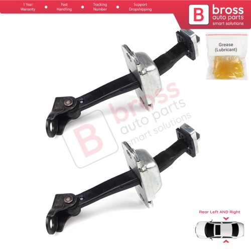 2 Pieces Rear Door Hinge Stop Check Strap Limiter for Hyundai I30 MK1 FD 2006-2012 794802L000