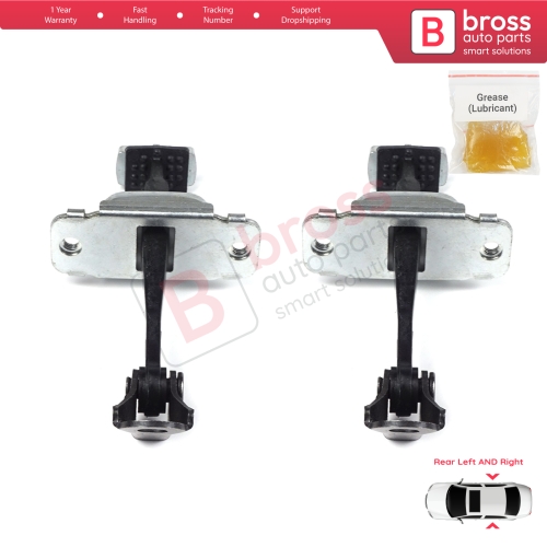 2 Pieces Rear Door Hinge Stop Check Strap Limiter for Hyundai I30 MK1 FD 2006-2012 794802L000