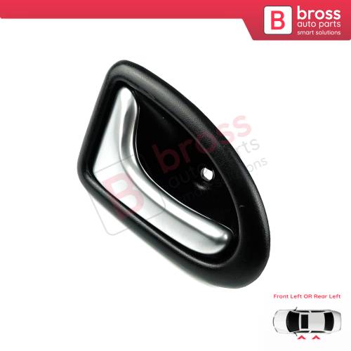 Interior Door Handle Front or Rear Left Chrome Black 7700434716 for Renault Clio 2 Scenic 1 Trafic Logan 1 Daily 3 Master 2 Movano A Interstar