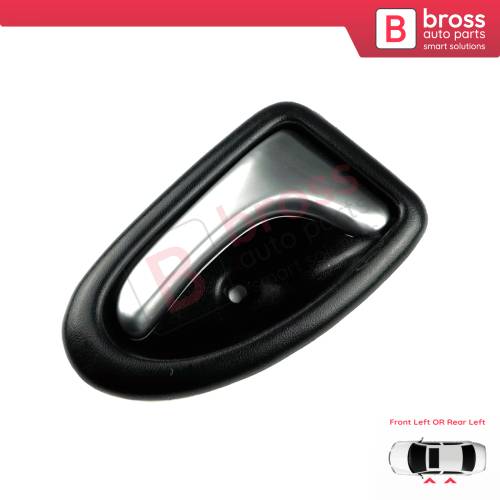 Interior Door Handle Front or Rear Left Chrome Black 7700434716 for Renault Clio 2 Scenic 1 Trafic Logan 1 Daily 3 Master 2 Movano A Interstar