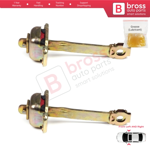 2 Pieces Front Door Hinge Stop Check Strap Limiter for VW Transporter T4 Caravelle EuroVan 1990-2004 701837249A