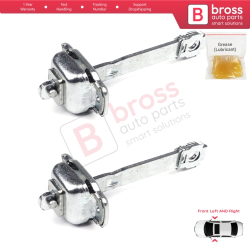 2 Pieces Front Door Hinge Stop Check Strap Limiter for VW Transporter T4 Caravelle EuroVan 1990-2004 701837249A