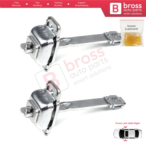 2 Pieces Front Door Hinge Stop Check Strap Limiter for VW Transporter T4 Caravelle EuroVan 1990-2004 701837249A