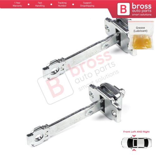 2 Pieces Front Door Hinge Stop Check Strap Limiter for VW Transporter T4 Caravelle EuroVan 1990-2004 701837249A