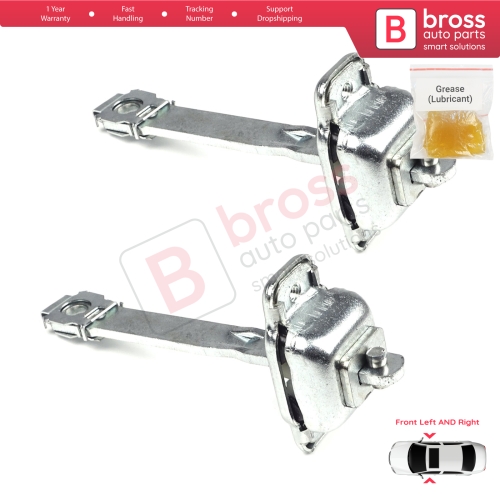 2 Pieces Front Door Hinge Stop Check Strap Limiter for VW Transporter T4 Caravelle EuroVan 1990-2004 701837249A