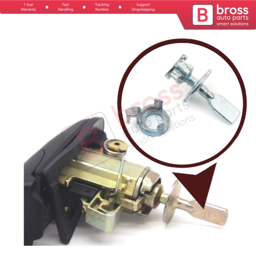 Front Door Lock Barrel Repair Kit 42.5 mm 6K0837223A for VW Sharan Seat Alhambra Ford Galaxy