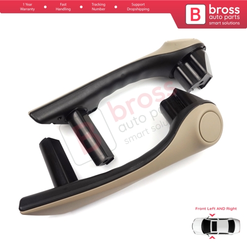 Front Inner Door Handle Grip Beige Left Right for Renault Megane MK2 2002-2009 7701475317