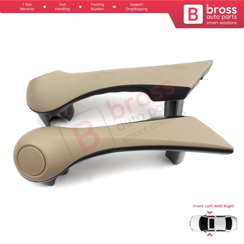 Front Inner Door Handle Grip Beige Left Right for Renault Megane MK2 2002-2009 7701475317