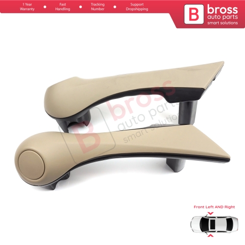 Front Inner Door Handle Grip Beige Left Right for Renault Megane MK2 2002-2009 7701475317