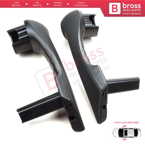 Front Inner Door Handle Grip Black Left Right for Renault Megane MK2 2002-2009 7701475315 7701475316