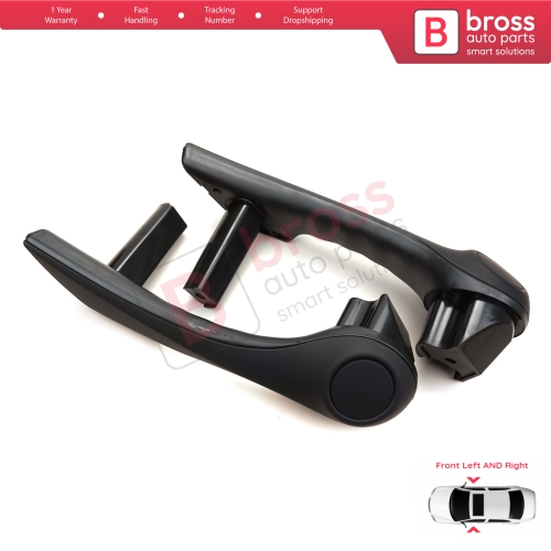 Front Inner Door Handle Grip Black Left Right for Renault Megane MK2 2002-2009 7701475315 7701475316