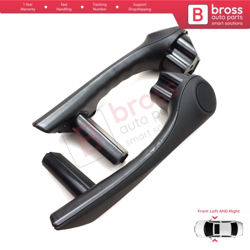 Front Inner Door Handle Grip Black Left Right for Renault Megane MK2 2002-2009 7701475315 7701475316