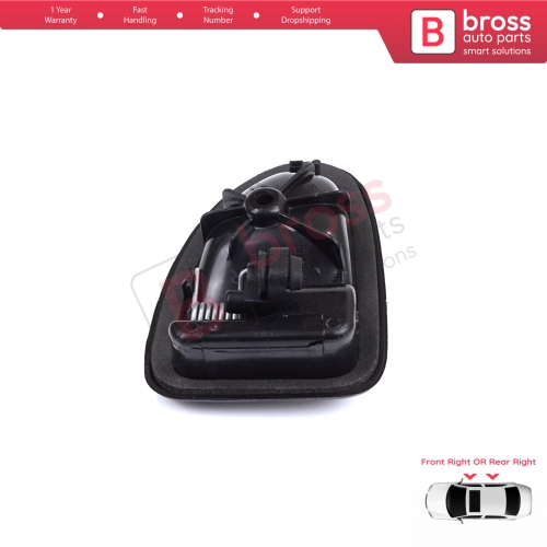 Interior Door Handle Front or Rear Right Chrome Black 7700434717 for Renault Clio 2 Scenic 1 Trafic Logan 1 Daily 3 Master 2 Movano A Interstar