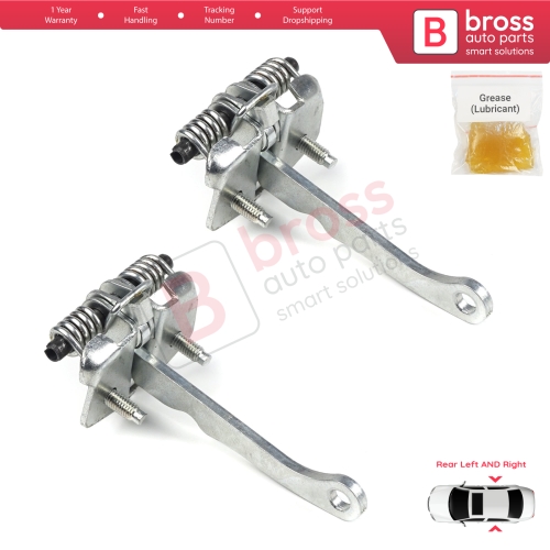 2 Pieces Rear Door Hinge Stop Check Strap Limiter for Peugeot 306 1993-2002 9181.72