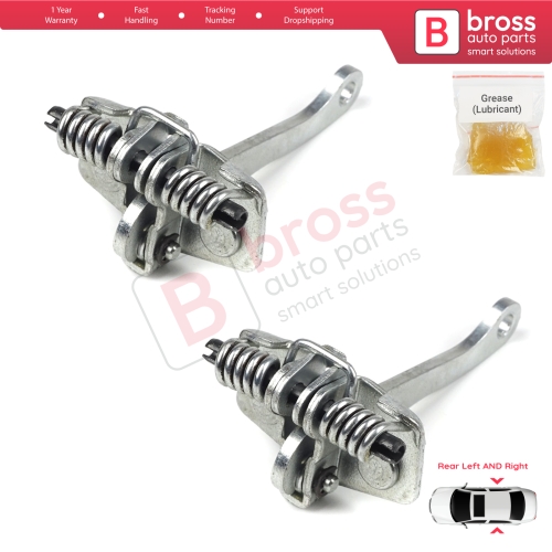 2 Pieces Rear Door Hinge Stop Check Strap Limiter for Peugeot 306 1993-2002 9181.72